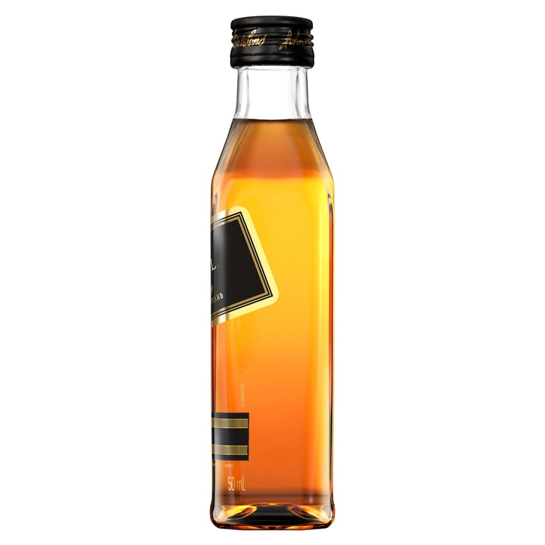 Johnnie Walker Black Label Blended Scotch Whisky, 50mL - Walmart.com