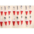 thumbnail image 5 of Juego de cubiertos Decoración navideña Sombrero navideño Adorno de botella de vino (rojo) (10 piezas), 5 of 5