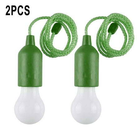 

2X Led Hanging Lamp With Pull Switch Wireless Hanging Lamp Battery Operated