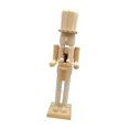 thumbnail image 2 of yotijay Christmas Craft Nutcracker Wooden Nutcracker Figurine Unfinished Wood Nutcracker A, 2 of 9