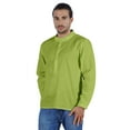 thumbnail image 1 of Atasi Kurta Court pour Homme Indien Henley Chemise à Manches Longues Chemise à Col Mandarin, 1 of 7