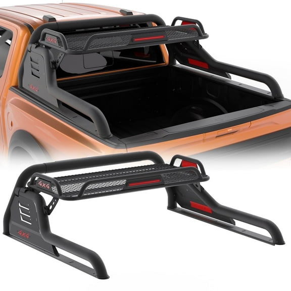 Adjustable Truck Bed Chase Rack Roll Bar w/Pallet Racking for Toyota Tacoma Tundra TRD SR5