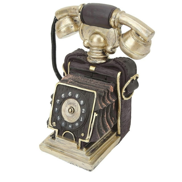 Vintage Phone Model Home Bedroom Study Desktop Antique Telephone Model Decoration for Cafe Store