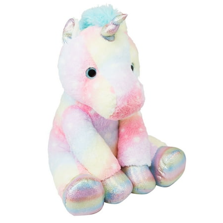 Rainbow Unicorn Plush, 13"