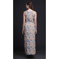 thumbnail image 3 of Bimba Robe Maxi à Fleurs pour Femmes Sans Manches à Col Ras du Cou et Dos Nu avec Fentes Latérales - Moyen, 3 of 6
