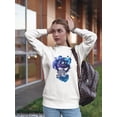 thumbnail image 2 of Boho Deep Nights Sweatshirt Women -Image by Shutterstock, Female Small, 2 of 4
