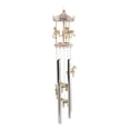 thumbnail image 3 of Pink Carnival Canopy Pony Horses Carousel Figurine Crown Top Resonant Wind Chime, 3 of 6