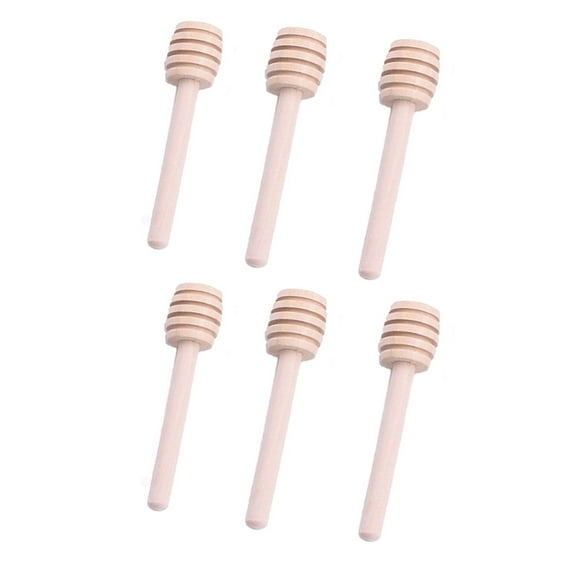 Mini Wood Honey Sticks Honey Stirrer Honey Wand for Honey Jar Dispense