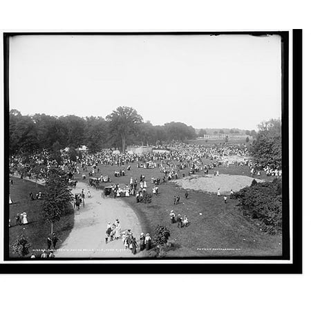 Historic Print, Children's Day on Belle Isle [Park], 16" x 20"