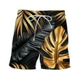thumbnail image 5 of Men's Hawaiian Printed Shorts Drawstring Elastic Waist Casual Loose Boardshorts Summer 2025 Fashion Beachwear Multicolor,4XL, 5 of 5