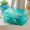 thumbnail image 3 of Sterilite Translucent Pencil Case School Supply Box, Blue Tint (36 Pack), 3 of 7