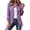 Purple, variant on Unisex Patchwork Print Jacket Casual Zip Up Streetwear Outerwear for Men and Women