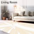 thumbnail image 2 of ODIKA 4'x6' Machine Washable Non-Slip Area Rug, Modern Brushstroke Textured Artisan High Traffic Rug, Beige, 544535, 2 of 5