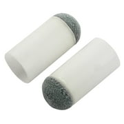 Plastic Pool Snooker Billiard Cue Stick Slip Push On Tips Gray 0.5 Dia 10pcs