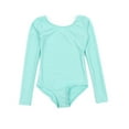 thumbnail image 1 of Maillot Leveret de manga larga para niñas, clásico, color liso, 1 of 5