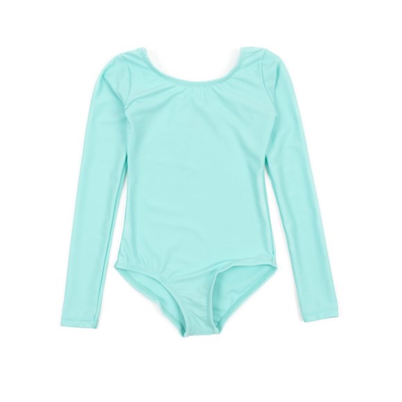 Maillot Leveret de manga larga para niñas, clásico, color liso