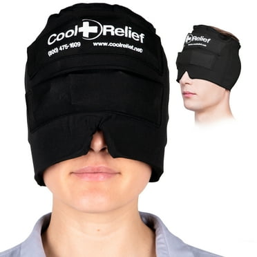 Cool Relief Soft Gel Migraine Ice Head Wrap Cap, Ice Pack for Headache Relief, Sinus Tension