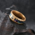 thumbnail image 7 of King Will 316L Stainless Steel Men Wedding Band-Viking Men Ring with Tree of Life Rune Design and Abalone Shell Inlay, 8mm Wedding Ring Vintage Gold Finish Hypoallergenic and Comfort Fit Size 11, 7 of 7