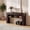 Dark Brown, variant on Kicctian 63" Farmhouse Console Table, Rustic Wood Grain Sofa Table with Open Storage, Long Narrow Entryway Sofa Table for Living Room, Hallway, Dark Brown