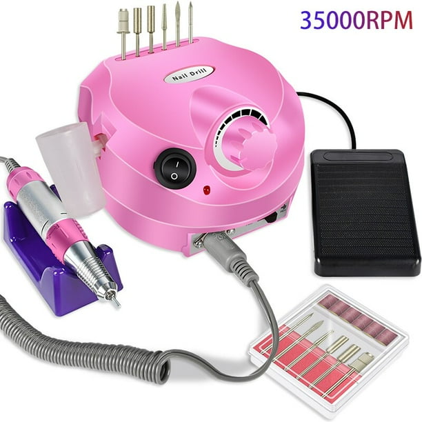 Máquina pulidora eléctrica para uñas, juego de herramientas para manicura y pedicura, accesorios
