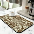 thumbnail image 4 of 2 Pieces Waterproof Coffee Bar Mat Coffee Dish Drying Mat for Kitchen Countertops Reusable Bar Mat for Coffee Maker Mats, Countertop Spill Mats, 12" x 19.2", 4 of 6