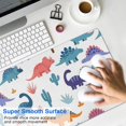 thumbnail image 4 of Long Mouse Pads for Desk,White Dinosaurs Trees Cacti Pattern Desk Mats on Top Of Desks, Desk Mouse Pad Extra Large with 3mm Non-Slip Base and Stitched Edge for Gaming,Office,Work,Home 31.5"x11.8", 4 of 6