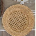 thumbnail image 3 of Fennco Styles Handmade Rattan Decorative Charger Plates 13" Round, Set of 4 - Brown Woven Charger Plates for Banquets, Family Dinners, Special Events and Home Décor, 3 of 3