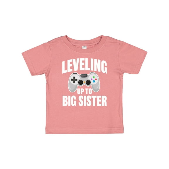 Inktastic Leveling Up to Big Sister Girls Baby T-Shirt