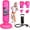 NEW Ninja Pink, variant on Punching Bag with Boxing Gloves,66 Inch Larger 4-in-1 Inflatable Boxing Bag Set,Gifts for Boys & Girls 5-12 for Taekwondo,MMA and Practicing Karate