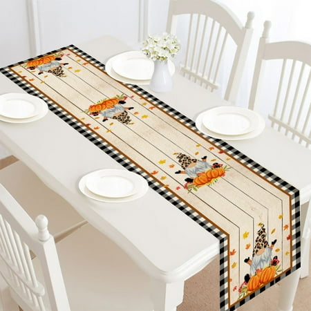 

feiboyy thanksgiving table runner fall thanksgiving table runner for party for farmhouse kitchen home dining coffee table