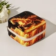 thumbnail image 5 of PhooArto Small Jewellery Box, Fire Running Horse Portable Travel Mini Jewelry Case for Women Leather Ring Organizer, 5 of 5