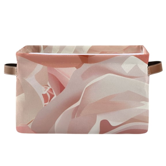 Roses Pink Storage Bins Baskets With Handles Storage Box Clothes Organizer Organization Toys