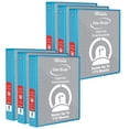 thumbnail image 2 of Bazic Products BAZ4125BN 6 Each 3 Ring Binder with 2 Pockets, Cyan - 1 in., 2 of 2