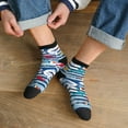 thumbnail image 3 of Pofeuu Fish And Shark Print 30cm Socks, Adult Running Hiking Socks for Youth and Adult, 3 of 7