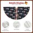 thumbnail image 3 of Fotbe USA Pattern Christmas Tree Skirt, Tree Skirts Plush Christmas Decorations, Christmas Tree Skirts Xmas Decorations Holiday Party Decor-30", 3 of 6