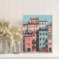 thumbnail image 2 of Colorful European Buildings Canvas Print Wall Art for Living Room Office Kitchen Dining Room, 2 of 8