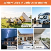 LVYUAN 300W Solar Panel Foldable Solar Panel Charger with Adjustable Kickstands Portable Waterproof IP67 24.5% High Efficiency for RV, Camping, Home, Outdoor, Power Station, off Grid