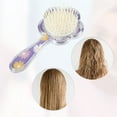 thumbnail image 6 of Unique Bargains 1 Pc Women's Durable Cushion Hair Brush Detangle Hair Brush for Curly Straight Hair Dark Purple, 6 of 6