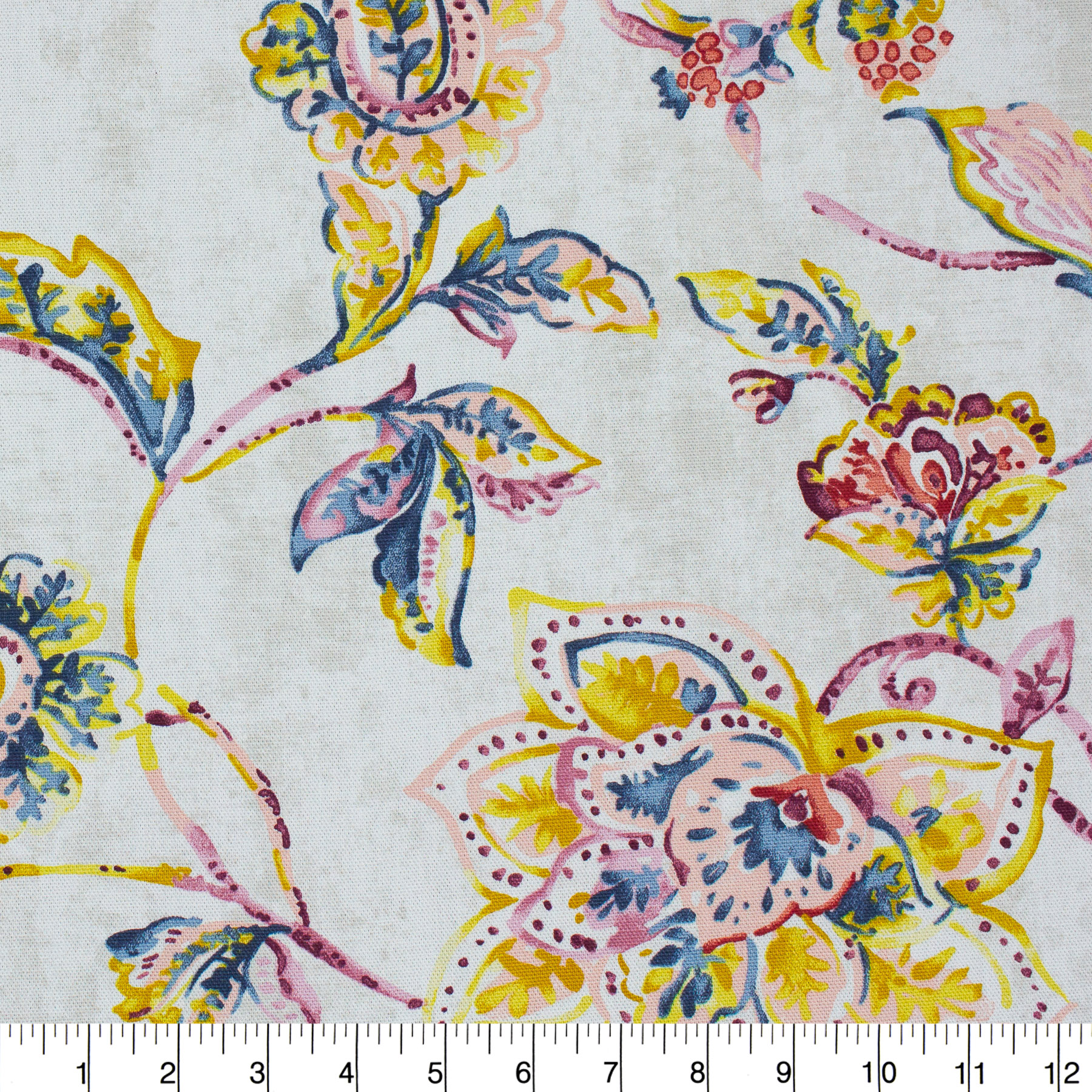 Better Homes & Gardens 100% Cotton Jacobean Floral Purple, 2 Yard Precut Fabric - image 3 of 5