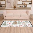 thumbnail image 2 of Yayeee Hallway Runner Rug 2'x6' Non Slip Machine Washable with Rubber Backing, Nordic Christmas House, 2 of 8