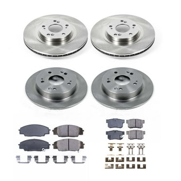 Ultimate Brakes Front and Rear Ceramic Brake Pad and Rotor Kit with Hardware WM81023