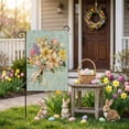 thumbnail image 6 of A Easter Garden Flag A Polyester 17 72X11 81 Inches Multicolor Floral Bunny Egg Outdoor Holiday Decoration, 6 of 7