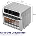 thumbnail image 6 of Restored Chefman ExacTemp Air Fryer Toaster Oven Combo with Probe Thermometer, 6 of 10