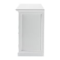 thumbnail image 6 of Novasolo Halifax Mahogany Wood Classic Buffet with Glass Doors in White, 6 of 13