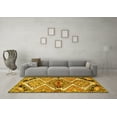 thumbnail image 3 of Ahgly Company Machine Washable Indoor Rectangle Persian Yellow Traditional Area Rugs, 5' x 8', 3 of 4