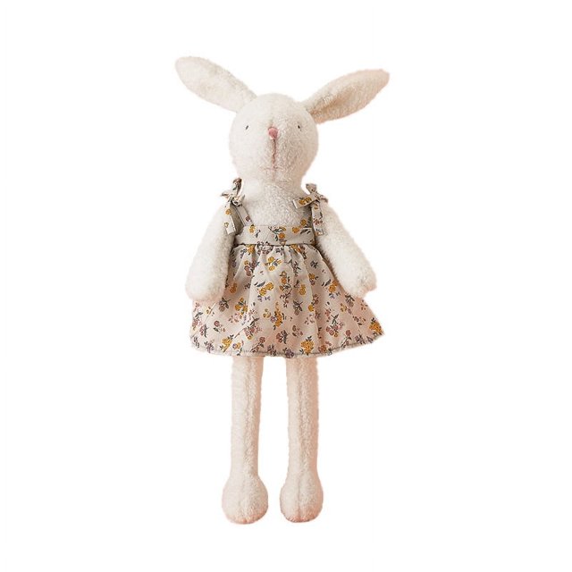 45cm Luxury High Quality Hand-made Plush Bunny Toy For Girl Dress Rabbit Toy Long Ear&Leg Bunny Stuffed Animal Toys
