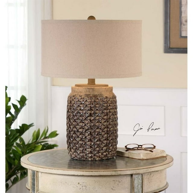 Uttermost Lampe de Table en Céramique Texturée Bucciano