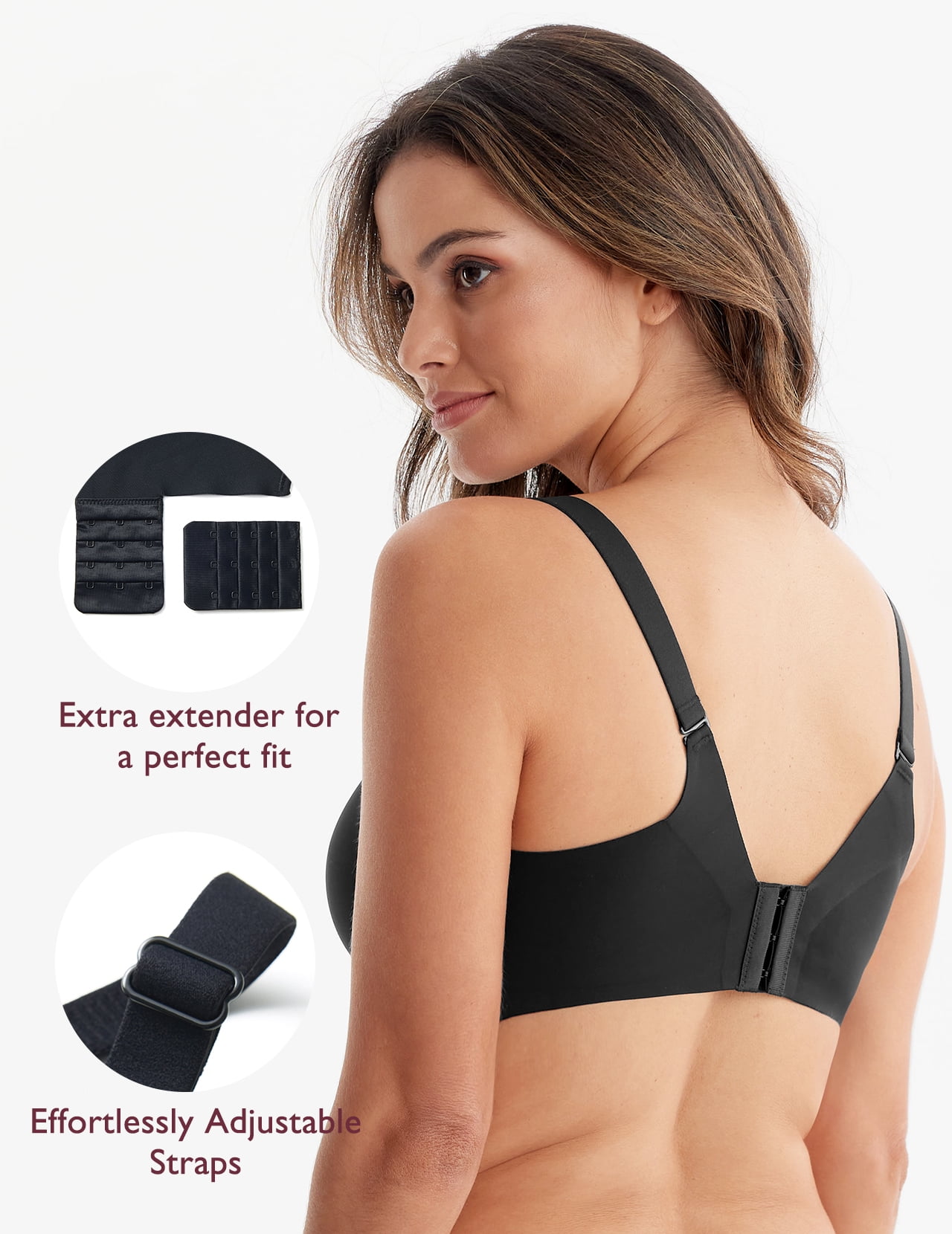 Momcozy Women's Maternity Seamless Ultra Comfort Hands-Free Pumping and Nursing Bra, Sizes S-3XL