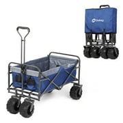 Beach Carts Sekey Folding Wagon Cart Collapsible Outdoor Utility Garden Ping Beach With All