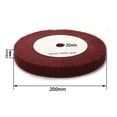 thumbnail image 1 of 4”12” Disque de Polissage de Disque de Roue en Fibre de Nylon Non Tissé Abrasif 320-Grit, 1 of 4